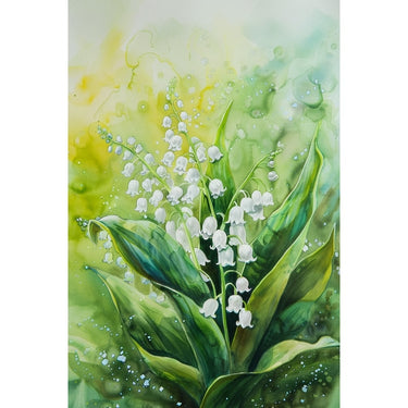 White Flower Watercolor Canvas
